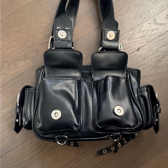 Doll Kill Current Mood buckled grommet bag - Picture 2 of 9